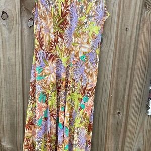 Maxi dress, multi colored sleeveless